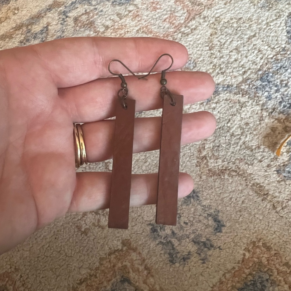 Leather Dangle earrings